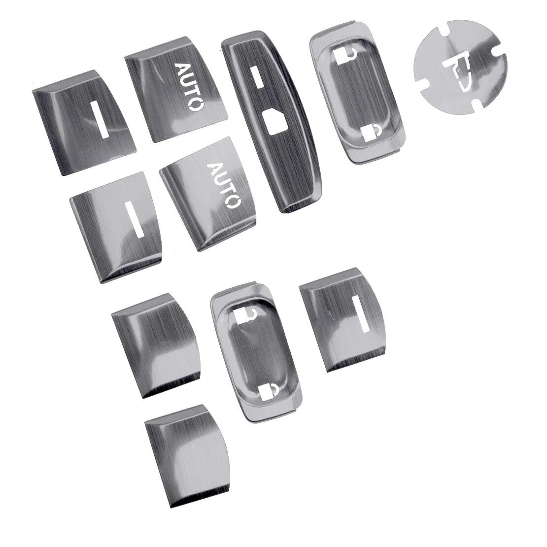 

11 шт., переключатель подъема двери, окна, блестящая крышка, накладка, подходит для Honda Civic 10th 2016 2017 2018, красный/серебристый/синий серебряный