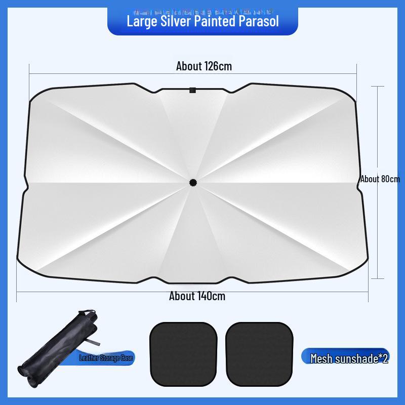 Parapluie rétractable pour voiture - Pare-soleil avant à isolation thermique