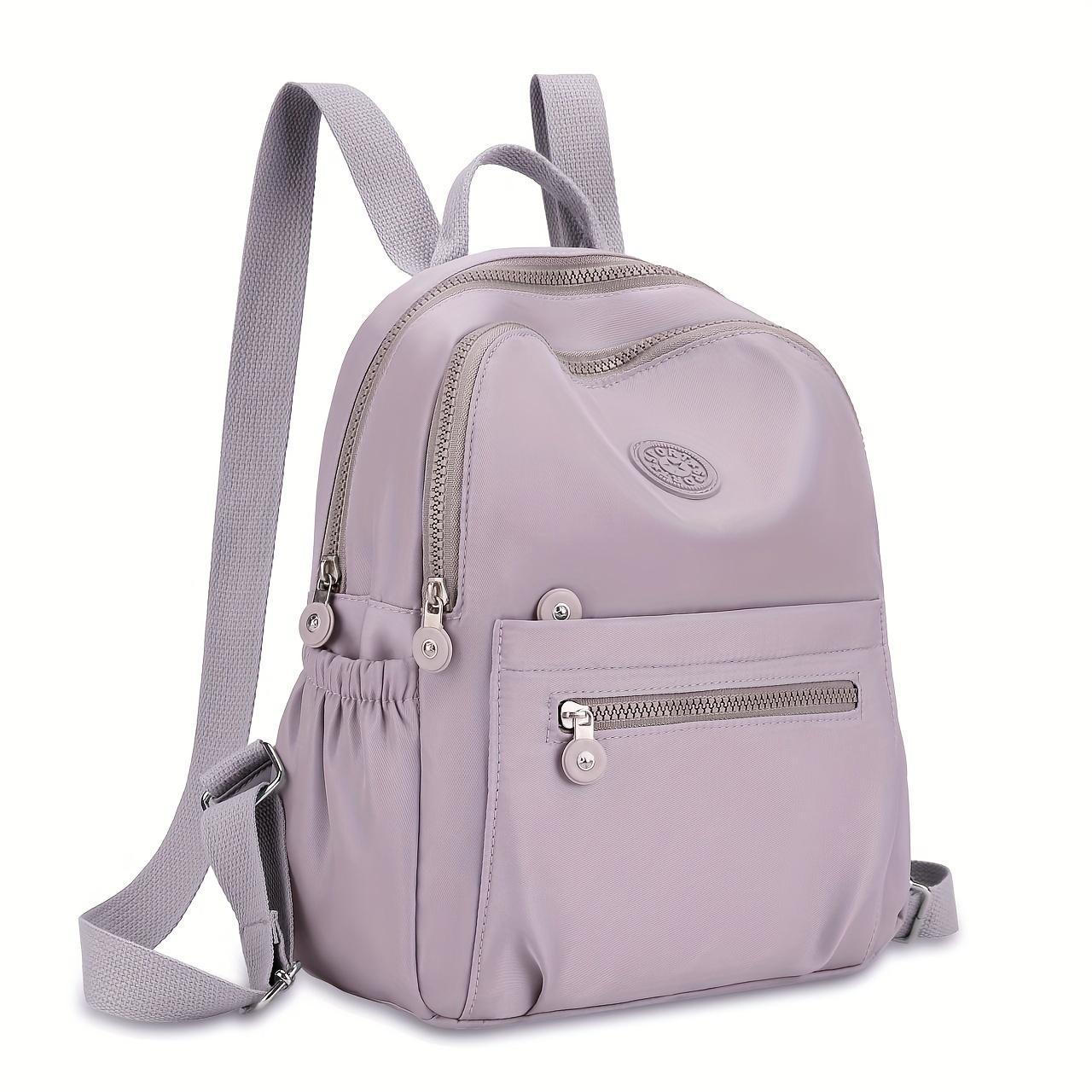 

Модный дорожный рюкзак для женщин большой вместимости, из легкой нейлоновой ткани, с универсальными многочисленными карманами, подходит для школы и поездок на работу.