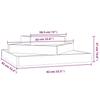 Vidaxl Donica, 83X83X27 Cm, Lite Drewno Sosnowe