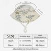 UPF 50+ Sun Hat Striped Kids Sun Hat High Quality Fisherman Hat  for Age 1-6 Years