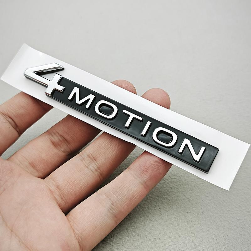 RUNTB1 3D ABS Car Styling 4MOTION V6 Logo Sticker Body Badge Tail Decal For VW Tiguan Touareg Golf Passat R32 Atlas Arteon Accessories