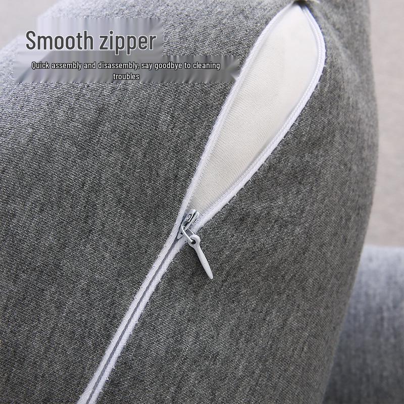 J-Shaped Multifunctional Maternity and Side Sleeper Pillow for Back Support & Breastfeeding