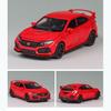 1:32 Scale 2017 Honda Civic Type-R Diecast Model Car Toy with Doors Open Light and Sound for Kids Boys Girls Adults Men Collection