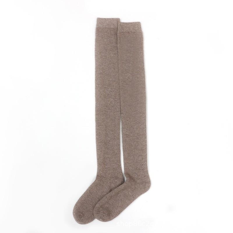 Womens Cashmere Over Knee Socks 2026 Fall Winter Slim Warm Casual