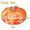 Autunm Wood Pumpkin Wall Hanging Plaque Harvest Decoration Multifunctional Handmade for Doors, ,
