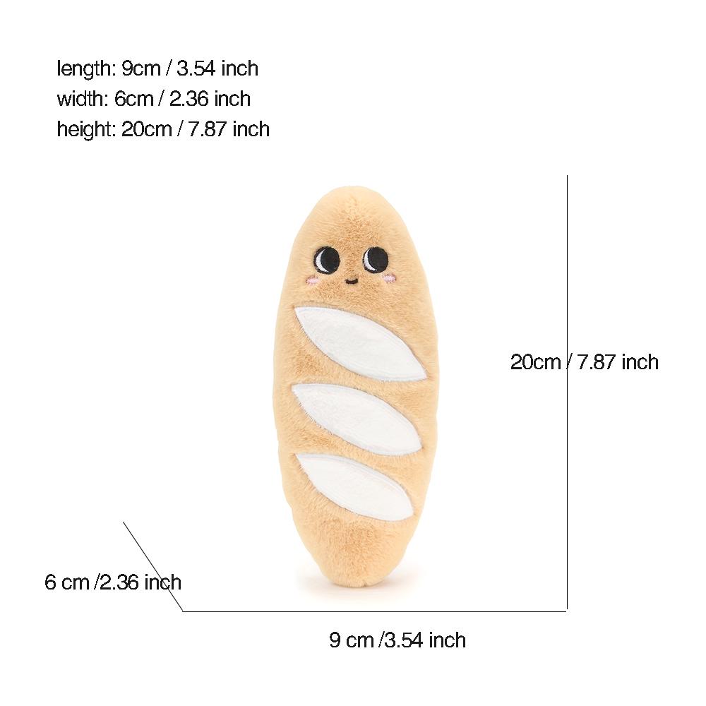 20cm Baby Sensory Cognition Plush Toy Simulation Food Dessert Food Baguette Plush Toy Creative Gift born Gift 20cm