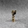 Antique Solid Copper Ornaments Bronze Young Eagle Statue Brass Miniatures Figurines Home Decorations Office Desk Decor Tea Pets