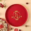 Festive Red Housewarming Candy & Snack Tray for Living Room