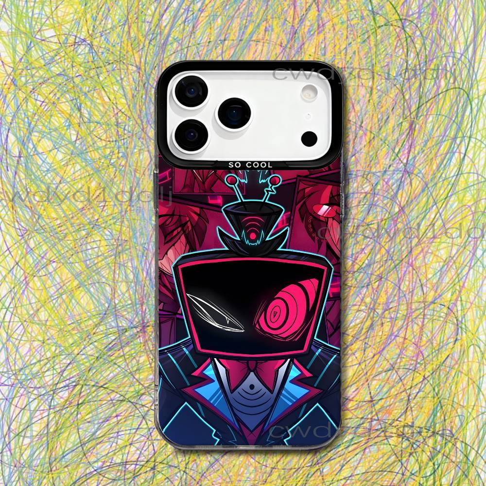 V-Vox Trust Us H-HazbinS Phone Case For iPhone 17,16,15,14,13,12,11,X,8,7,Pro,Max,Plus,SE4,Air,Mini IMD Gray Hard Matte iPhone12PRO