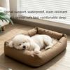Zipper Style Dog Sleeping Mat Removable Pet Kennel Moisture Proof Cat Sofa Bed  Indoor Use