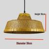 Retro Chinese Bamboo Pendant Light: Nostalgic Straw Hat Design for Hot Pot and Local Cuisine Restaurants
