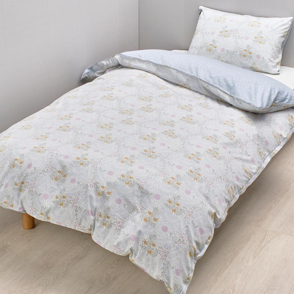Nishikawa Duvet Morris Soft To the Quick Snaps for Easy On and Made In PI05900696 [Nishikawa] Cover, Single, Washable, Gallery, Larkspur, Touch, Off,