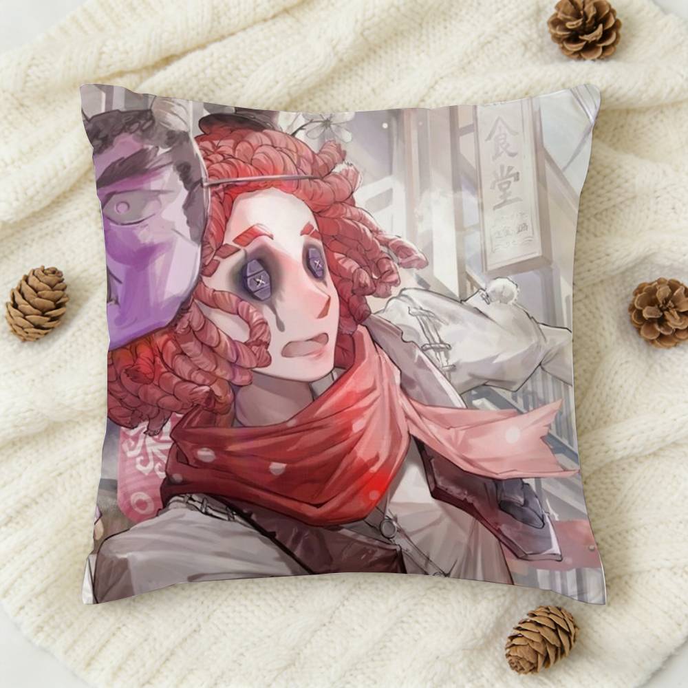 Horror Game Identity V Doublesided Printed Square Decorative Cushion Cover for Sofa Living Room Home Decor