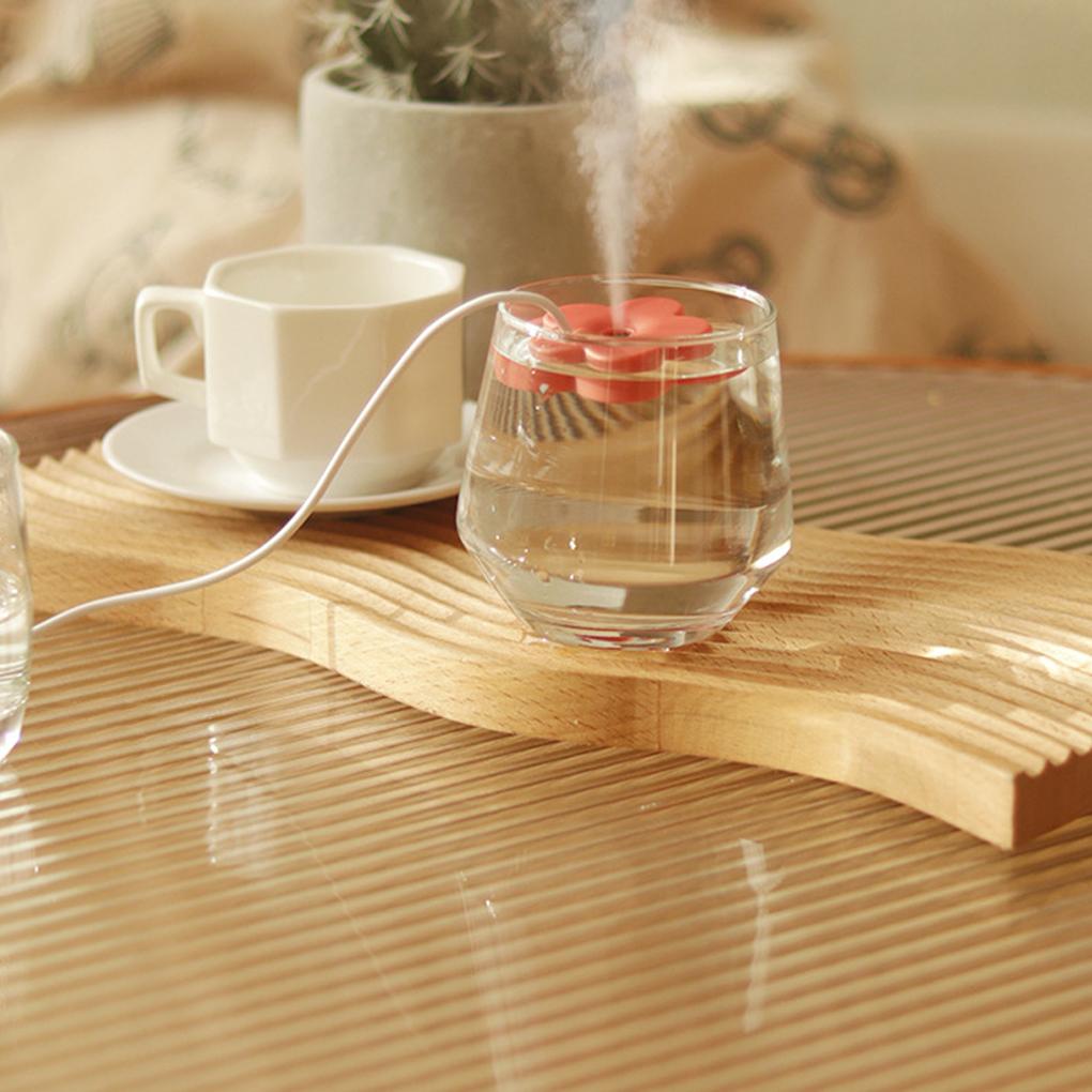Petal USB Air Humidifier Misting Maker Mini Mute Flower Design Diffusers Home Plants for Business Travel Bedroom