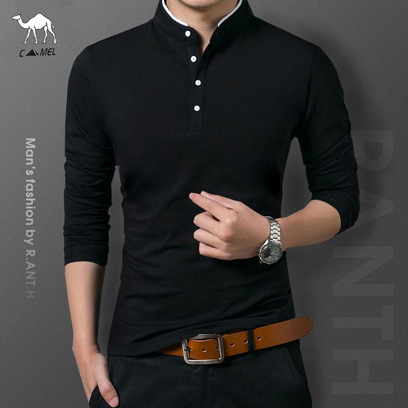 Buy Men's Long Sleeve Polo Shirt Long 