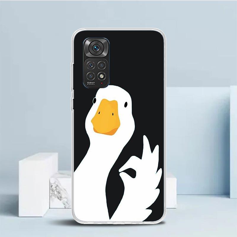 

Cartoon Duck Goose Game Silicon Call Phone Case For Xiaomi Redmi Note 14 13 12 12S 11 Pro Plus 11S 10 10S 11T 11E 4G 5G Soft Cov Redmi Note 13 Pro 5G