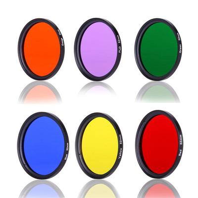 Vollfarb-Objektivfilter für SLR-Kameras – Rot, Blau, Lila, Orange