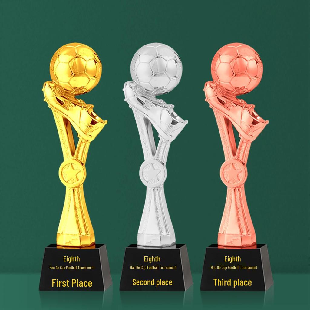 Custom Crystal Football Trophy - 2025 Golden Boot Top Scorer Award (Extra Large)