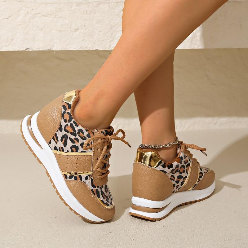 Women's Sports Shoes Spring New Round Head Deep Mouth Front Splicing Strap Thick Sole Anti-slip Wear-resistant Single Shoes