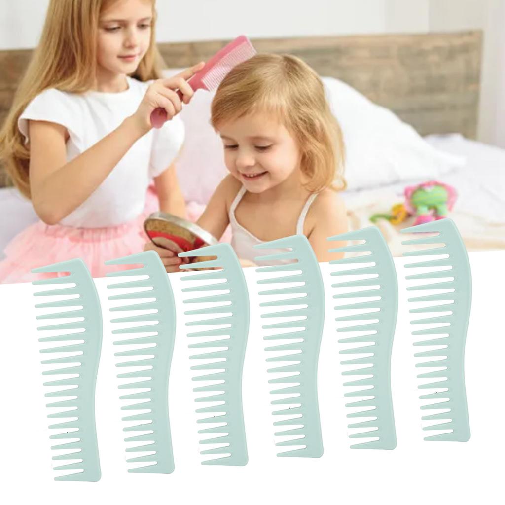 10pcs Wide Tooth Comb Large Hair Detangling Comb Wet Hair Compact Hairstyling Shampoo Tool for Home Use