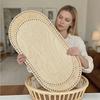 Large 58x30cm Wooden floor for baby cradle Moses Basket wood bottom Oval Base DIY baby Basket Newborn Crochet Knitted