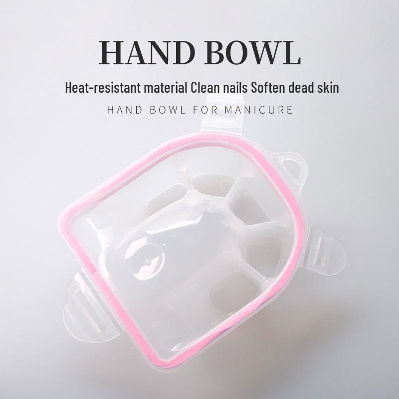 Double-Layer Insulated Hand Soak Bowl for Nail Care & Cuticle Softening