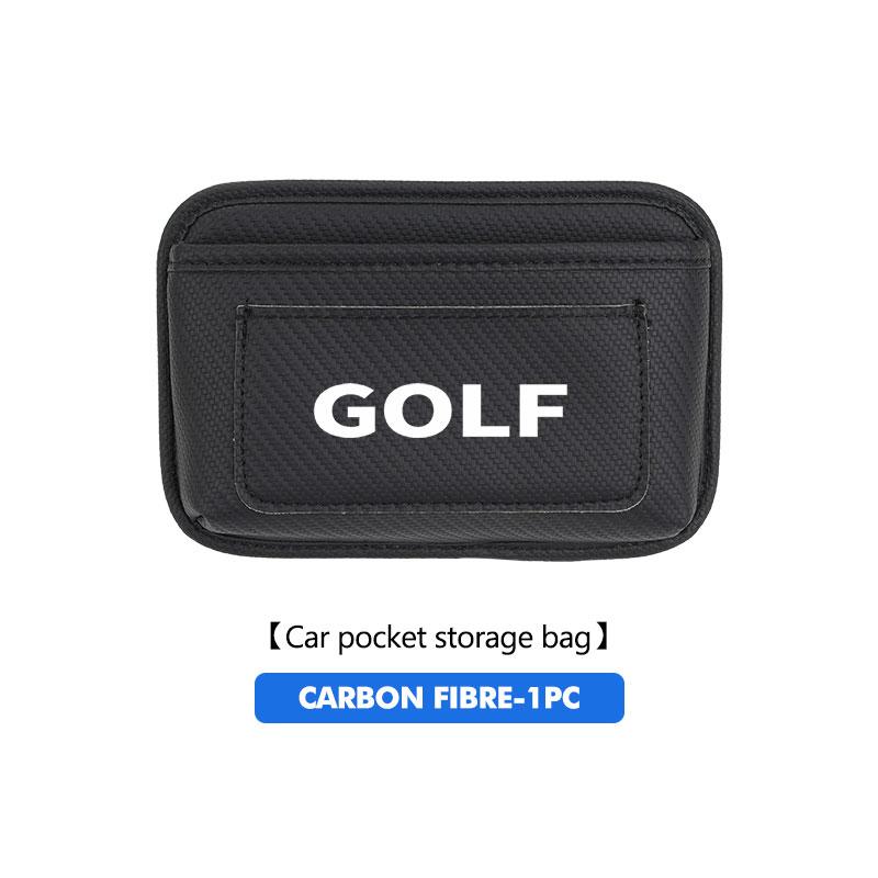 RUN1 For Volkswagen VW Car Storage Pocket Seat Back Side Door Hanging Bag Card Purse Polo Jetta Sagitar Magotan Passat B5 B6 B7 CC