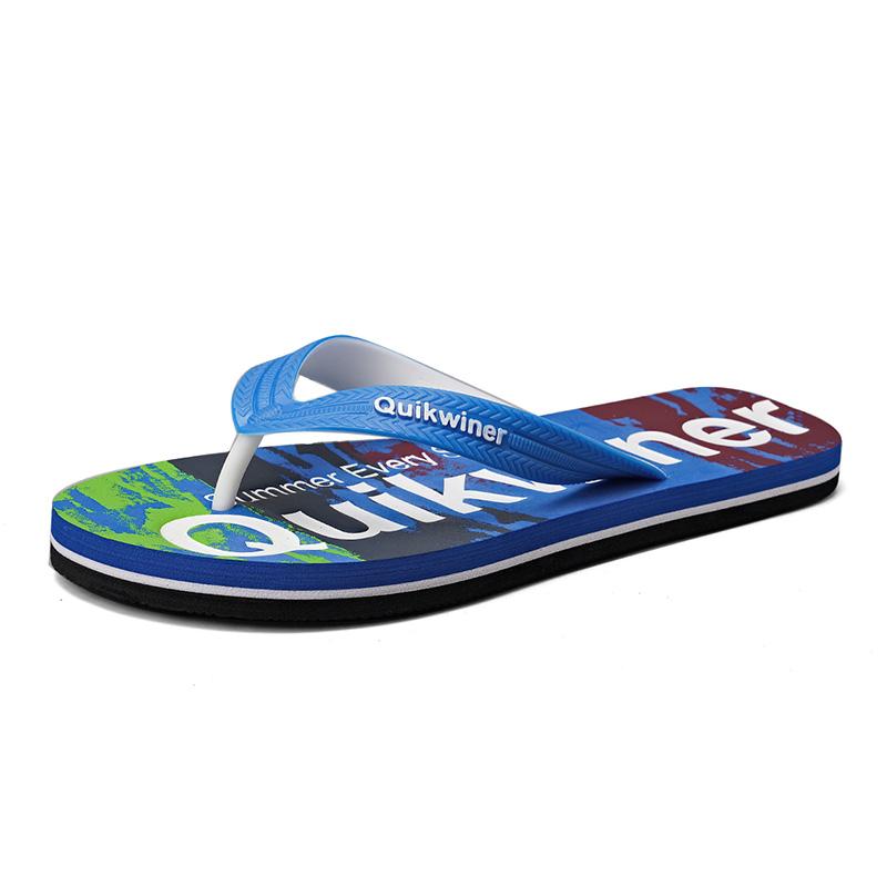 Men's Flat Summer Beach Sandals Bathroom Non-slip Slippers Fashion Comfortable Flip-flops Comfortable Casual Flip-flops