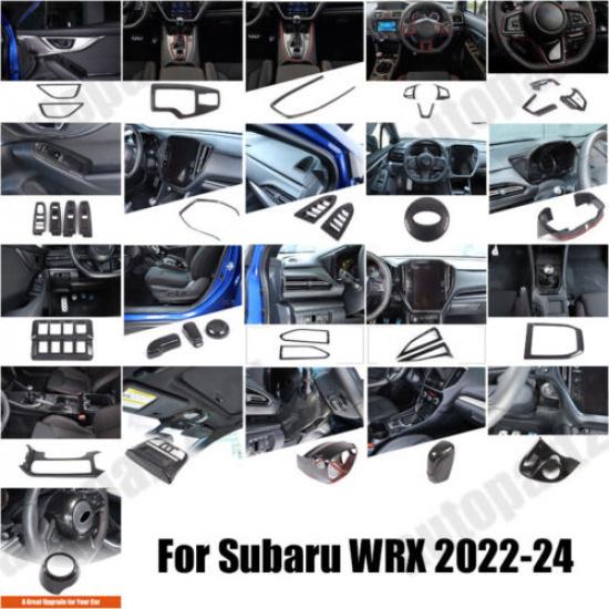 Carbon Fiber ABS Interior Decoration Cover Trim Kit For Subaru WRX -2024