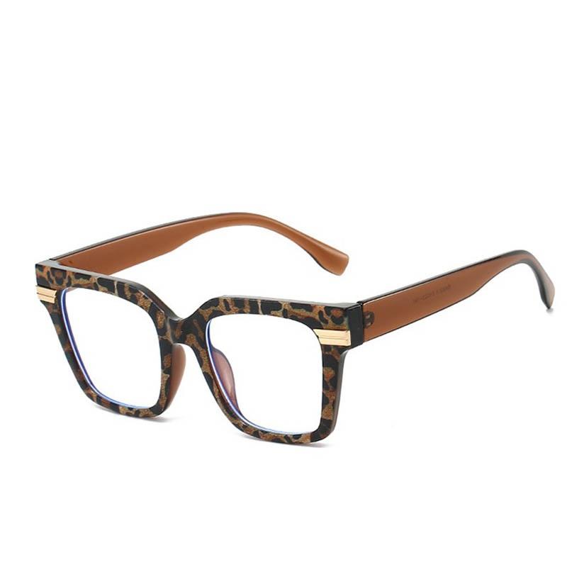 Fashion Square Reading Eyeglasses Optical Glasses Men 2026 New Vintage Leopard Glasses Women Brand Design Clear Lens Glasses