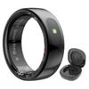 Smart Ring R08 Womens Men Electronic Smartring 5ATM Waterproof Blood Oxygen Pressure Health Monitor Sleep Tracker for Phone