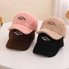 Children's Hat Korean Style Boys and Girls Lamb Velvet Warm and Cold Proof Duck Cap Autumn and Winter Cute Baby Baseball Cap Trend