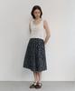 Jyudiaenpol Floral Flare Skirt (2 Colors)