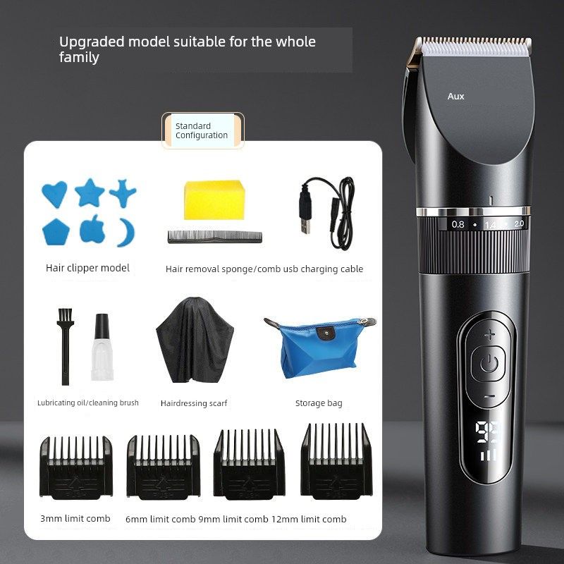 

Aux Electric Hair Clipper for Seniors, Electric Trimmer for Home Use, Self-Haircut Tool, Electric Hair Shaver [Basic Model] Standard Configuration