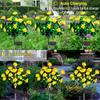 Outdoor Solar Garden Lights Rhododendron Solar Flower Lights for Garden Yard Lawn Outdoor Solar Garden Lawn Light Garden Decor