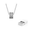 Pandora 925 Sterling Silver Synthetic Cubic Zirconia Necklaces Unisex ZT1020