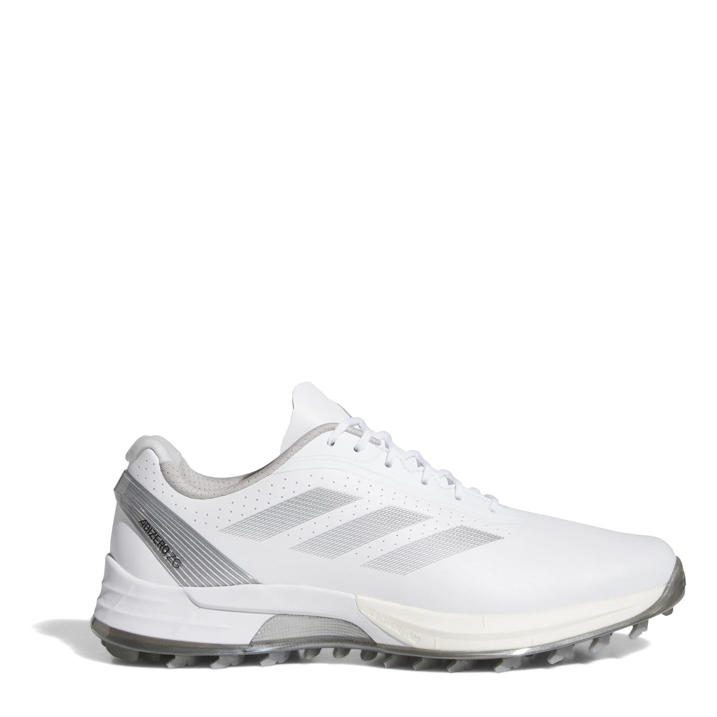 

Кроссовки для гольфа Adizero ZEDGE 25 Footwear Metallic cm 2E [Adidas Golf] мужские белые/изящные/серебристые 27.0