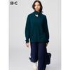 Uniqlo Cashmere Relaxed V Neck Sweater With Scarf