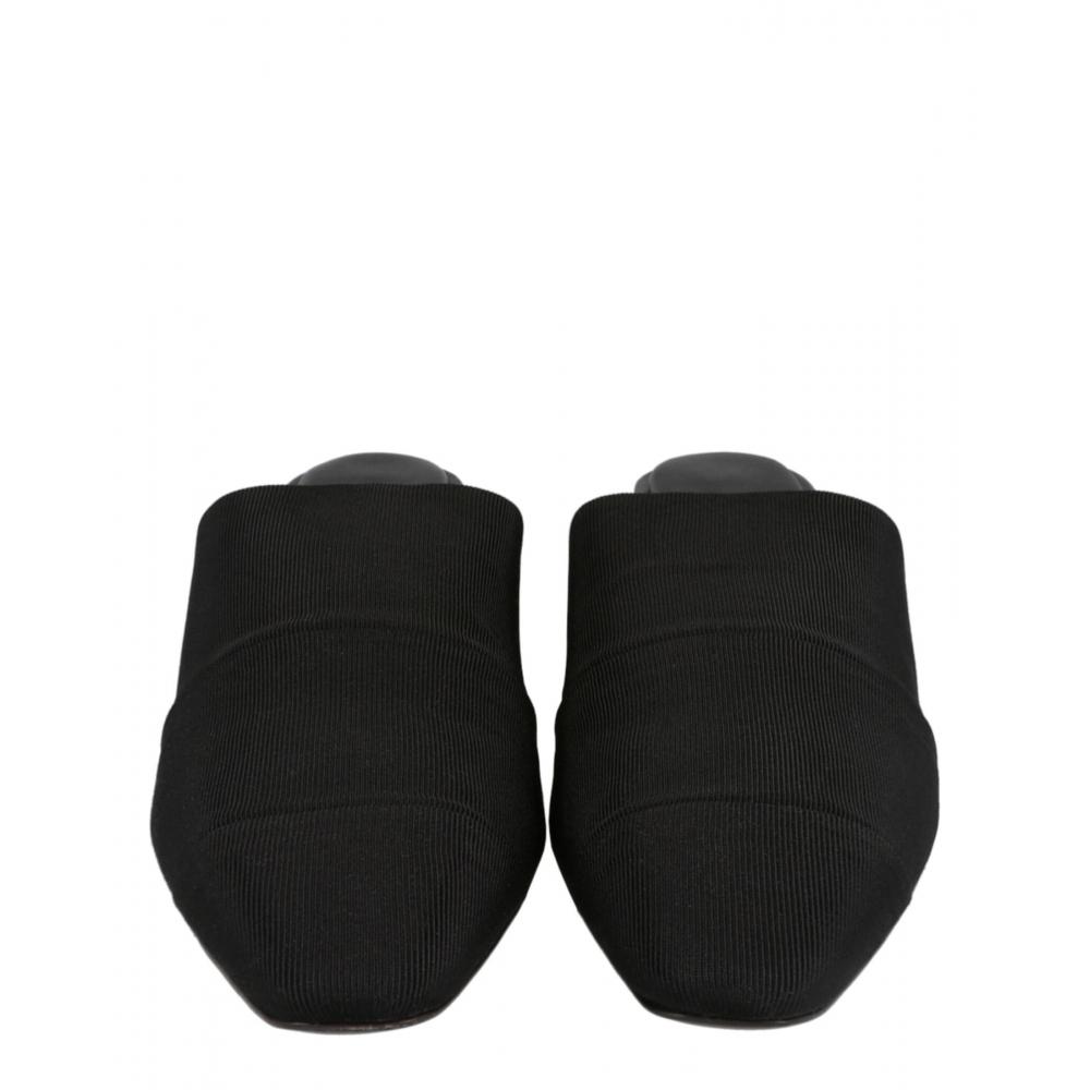 Salvatore Ferragamo Algedi 55 Leather Mules Black