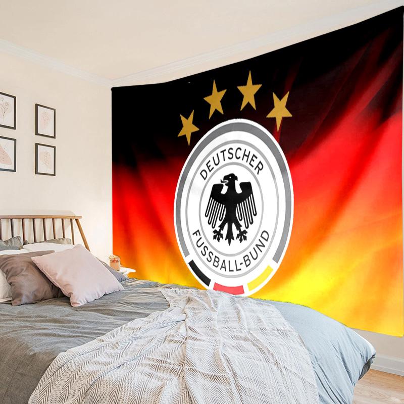 1 Stück Frankreich Fußball-Emblem Wandteppich zum Aufhängen für Schlafzimmer, Wohnzimmer, Spielzimmer, Dekorations-Kunstzimmer Wandteppich Feiertags- und Geburtstagsgeschenke