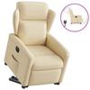 Lift-Up Massage Chair, Electric, Reclining, Cream