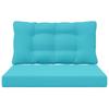 Outdoor Sofa Cushions 2 Pcs Turquoise Polyester