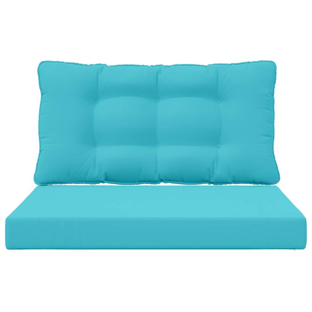 Outdoor Sofa Cushions 2 Pcs Turquoise Polyester