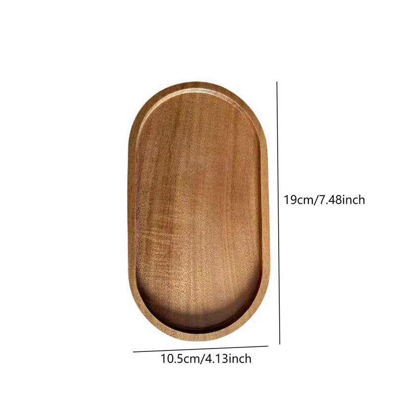 Serveringsbrett i tre Ovale trebrett Fat for servering av matretter Middagstallerkener for selskap underholdning Forrett