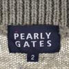 PEARLY GATES golf Knit jacket 2 Gray made in Japan Women Used