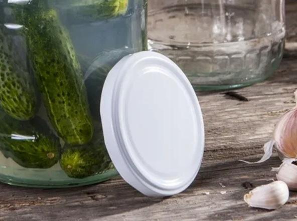 Zakrętka metalowa biała fi89 mm do słoja 1700 ml 1 szt