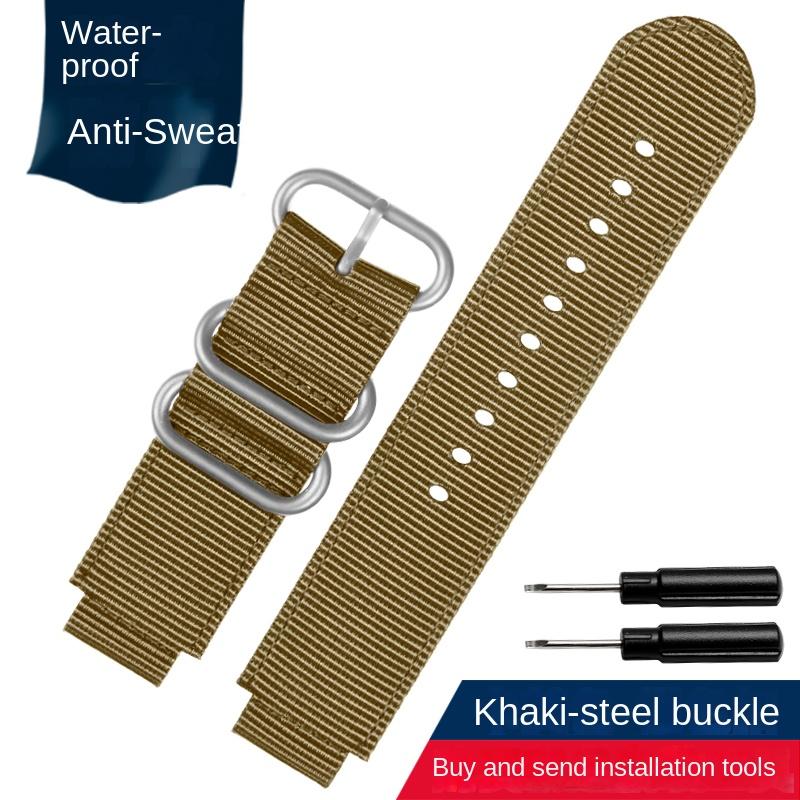 Canvas-Uhrenarmband 18mm für CASIO PRG-260/550PRW-3500/2500/5100 Box AE1200/1300 W-219 Modifiziertes Nylon-Uhrenarmband Herrenarmband