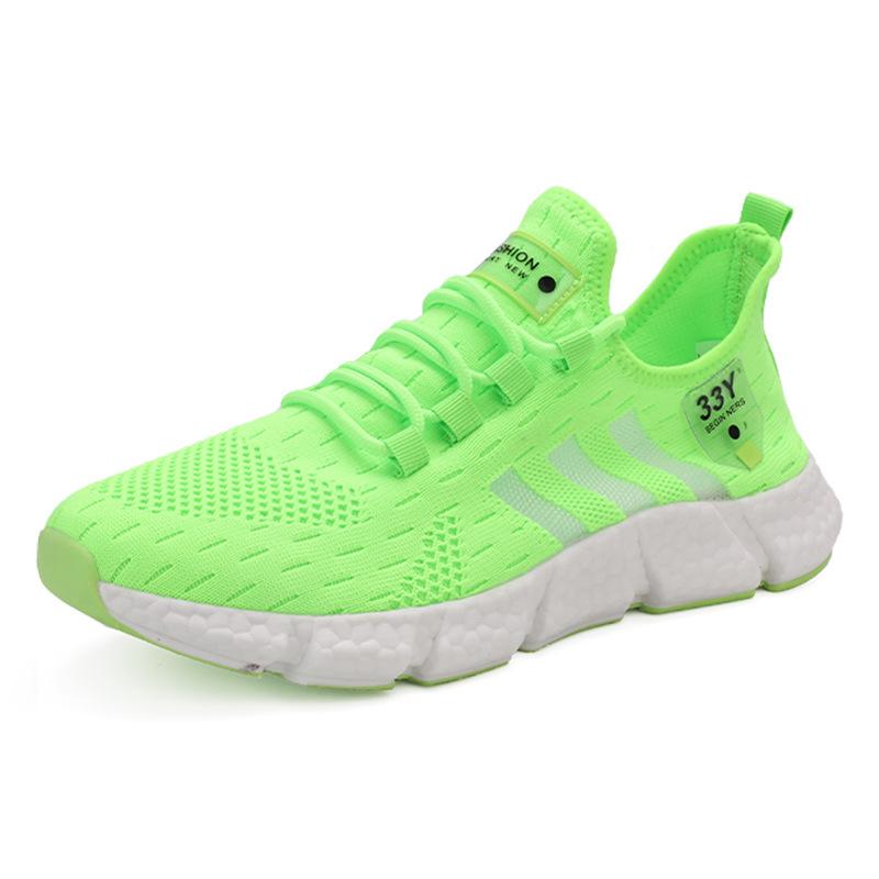 Plus Size Shoes Seventeen Color Couple Popcorn Bottom Men's Shoes Breathable Mesh Peplum Casual Flyweave Sneakers