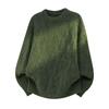 Men's Retro Round Neck Cable Knit Sweater - Autumn/Winter Loose Fit